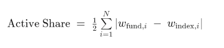 Active Share Formula